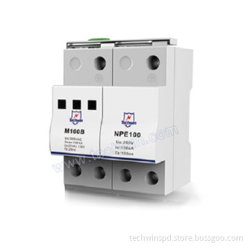 100KA DIN-rail Mounted Large Discharge Current AC Power SPD